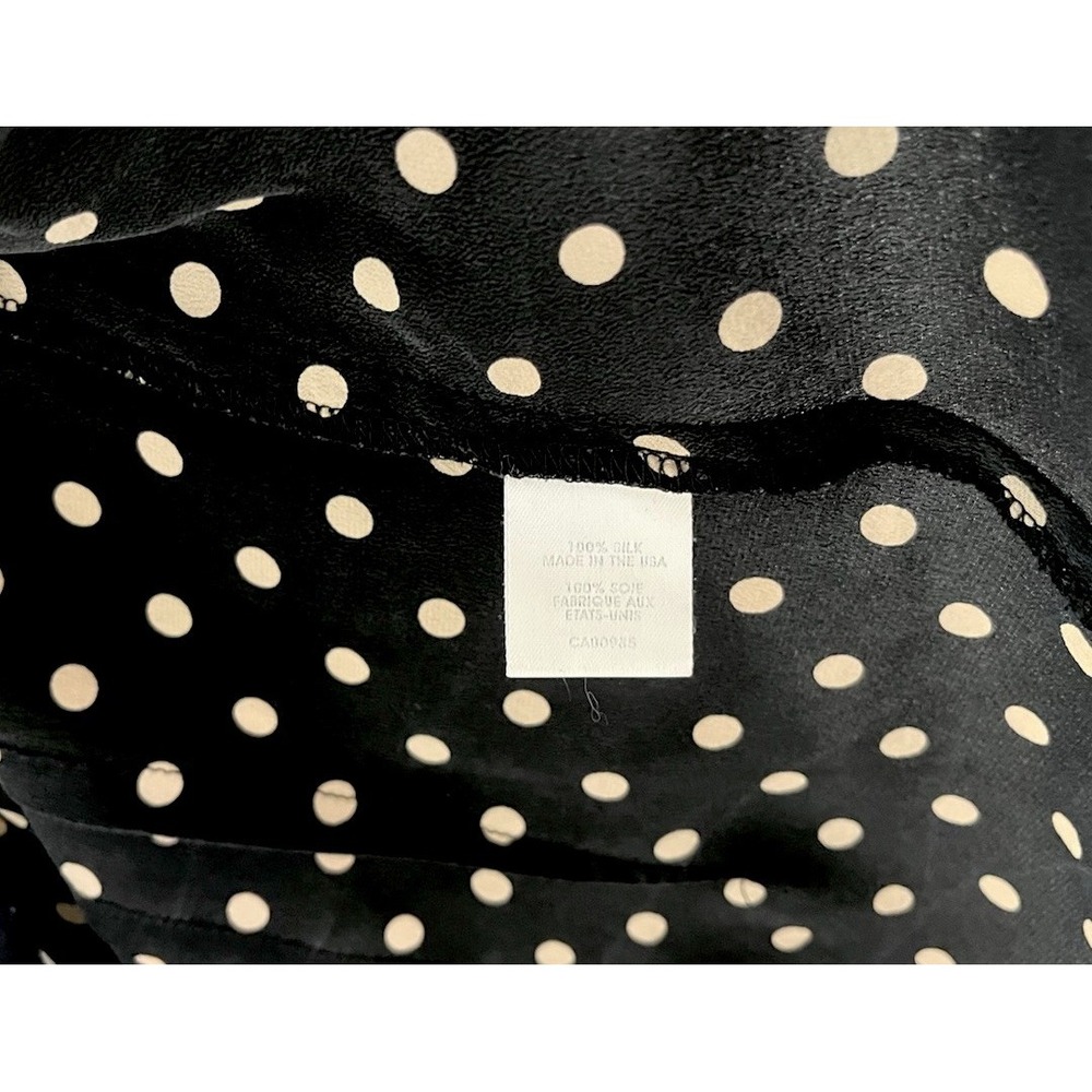 Nanette Lepore Double Breasted! Polka Dot Sleeveless Blouse Sz 4 Small Silk wome - Picture 8 of 11